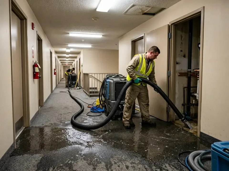 multi-unit-apartment-hallway-f-005 — frequently asked questions, Emergency Burst Pipe Water Extraction & Removal in Warringt…